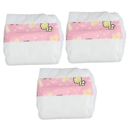 CORHAD 3 Stück Teiliges Puppenwindel aus Weichem Material Wiederverwendbar und Robust Niedliches Design für Puppen Geeignet als Puppenzubehör für Rollenspiele und Puppenkleidung CORHAD 3 Stück Teiliges Puppenwindel aus Weichem Material Wiederverwendbar und Robust Niedliches Design für Puppen Geeignet als Puppenzubehör für Rollenspiele und Puppenkleidung von CORHAD