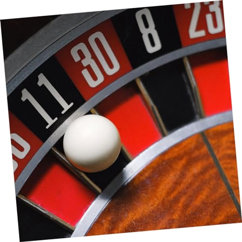 CORHAD 3 Stück Teiliges Roulette Perlen Ersatzspielkugeln aus Langlebigem Resin für Drehbares Präzise Spielkugeln für Authentisches Roulette Spiel Zuhause von CORHAD