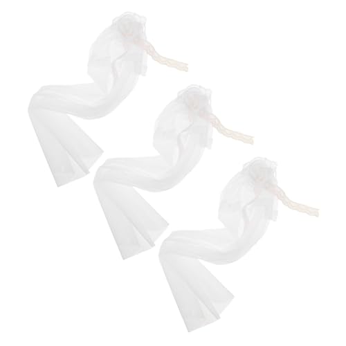 CORHAD 3 Stücke Teiliges Puppen-hochzeitszubehör Miniatur Spitzen-haarschleier mit Tüll Braut-Schleier für Vielseitige Puppen-hochzeitskleidung und Dekorative Spielszene CORHAD 3 Stücke Teiliges Puppen-hochzeitszubehör Miniatur Spitzen-haarschleier mit Tüll Braut-Schleier für Vielseitige Puppen-hochzeitskleidung und Dekorative Spielszene von CORHAD