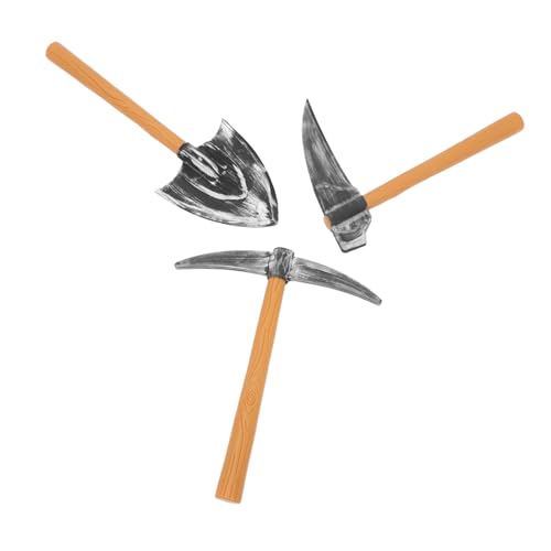 CORHAD 3pcs GNOME Spitzhacke Schaufel Set Realistische Bergbau Werkzeuge Für Halloween Kostüme Karneval Decor von CORHAD