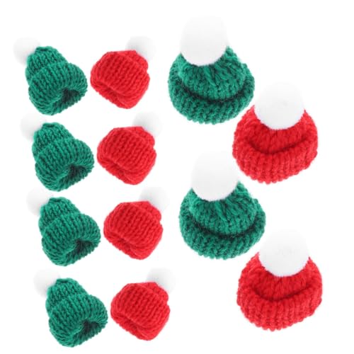 CORHAD 30 Stück Teiliges Mini Strick Weihnachtsmützen DIY Kreative Miniatur Hüte in Rot und Grün für Weinflaschen Puppen und Weihnachtsbaumdekorationen CORHAD 30 Stück Teiliges Mini Strick Weihnachtsmützen DIY Kreative Miniatur Hüte in Rot und Grün für Weinflaschen Puppen und Weihnachtsbaumdekorationen von CORHAD