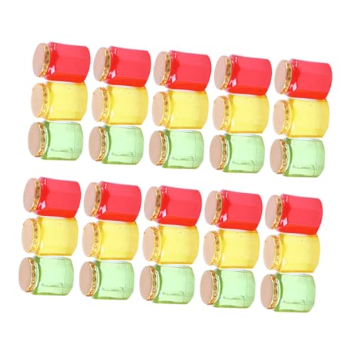 CORHAD 30Stücke Teiliges Miniatur Marmeladengläser für Puppenhaus Dekoration Bunte Mikrolandschafts Accessoires aus Sicherem Harz für Kreative Spielideen und Fotorequisiten von CORHAD
