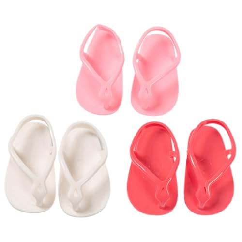 CORHAD 3Paare Süße Puppensandalen für Universelle Minischuhe für Puppen Puppenzubehör für Kreatives Rollenspiel und Fantasieentwicklung CORHAD 3Paare Süße Puppensandalen für Universelle Minischuhe für Puppen Puppenzubehör für Kreatives Rollenspiel und Fantasieentwicklung von CORHAD