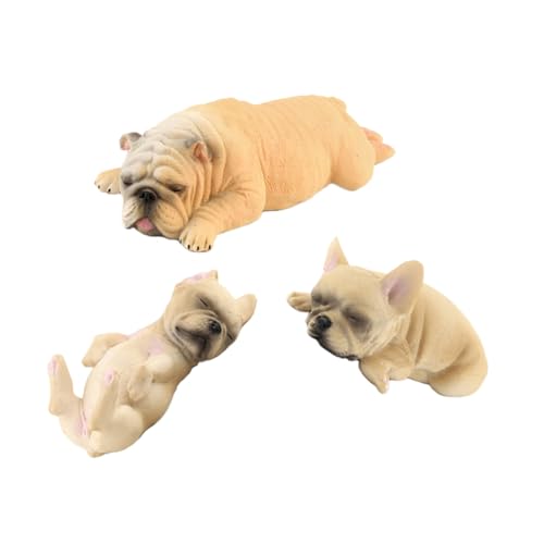 CORHAD 3St Simulations-Bulldogge Spielzeug weltbild hundegeschenke Hausdekoration dekoringe Kleine Hundeskulptur Bulldogge- Figur Ornament Plastiktiere schlafende Bulldogge schmücken CORHAD 3St Simulations-Bulldogge Spielzeug weltbild hundegeschenke Hausdekoration dekoringe Kleine Hundeskulptur Bulldogge- Figur Ornament Plastiktiere schlafende Bulldogge schmücken von CORHAD