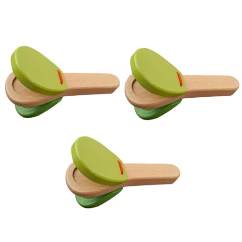 CORHAD 3Stücke Lustige Handheld Klangbretter Hölzerne Kastagnetten für Rhythmus und Musikspiel Zufällige Farben für Entwicklung von Hand Auge Koordination CORHAD 3Stücke Lustige Handheld Klangbretter Hölzerne Kastagnetten für Rhythmus und Musikspiel Zufällige Farben für Entwicklung von Hand Auge Koordination von CORHAD