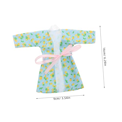 CORHAD 4 Sätze Teiliges Puppen Schlafanzug Set mit Bademantel Handtuch und Kopfband Vielseitige Puppenkleidung für Mädchen Niedliches Design für Rollenspiele und Puppenhaus von CORHAD