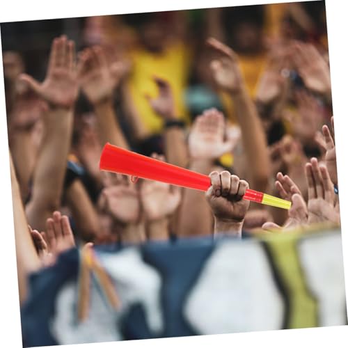 CORHAD 4 Stück Bunte Kunststoff Tröten Horn Partytröten Laute Fanhorn Spieltrompeten für Sportveranstaltungen Stadionfeiern und Outdoor Aktivitäten von CORHAD