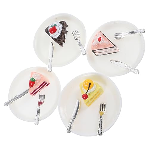CORHAD 4 Stück Mini-Dessert-Modell, Mini-, Gefälschte Dessert-Gerichte, Mini- -szenen-Dekorationen von CORHAD