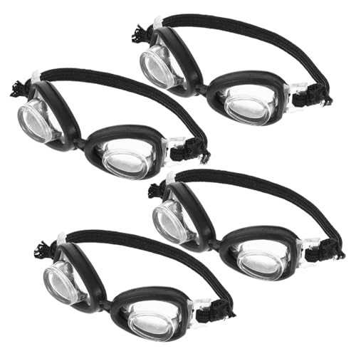 CORHAD 4 Stück Mini Schwimmbrillen für Puppen Kreative DIY Puppenbrille Langlebige Puppen-badeaccessoires als Foto-Requisiten und Puppenkleidung Zubehör von CORHAD