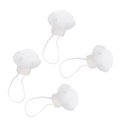 CORHAD 4 Stück Miniatur Kochmützen aus Stoff für Puppen Kleine Weiße Chef Hüte Elastisch für Sicheren Halt für Rollenspiele Kreative Bastelprojekte und Puppenhausdekoration CORHAD 4 Stück Miniatur Kochmützen aus Stoff für Puppen Kleine Weiße Chef Hüte Elastisch für Sicheren Halt für Rollenspiele Kreative Bastelprojekte und Puppenhausdekoration von CORHAD