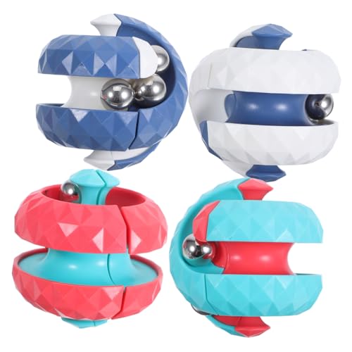 CORHAD 4 Stück Orbit-Ball-fidgetspielzeug mit Präziser Drehmechanik Robustem Material und Beruhigendem Rollmechanismus als Stressabbau für Büro Zuhause Reisen und Partygeschenke von CORHAD