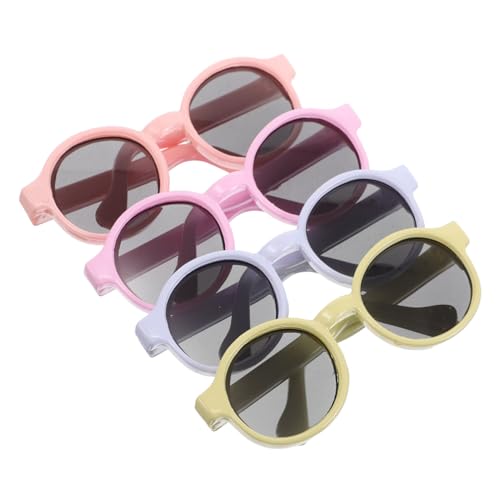 CORHAD 4 Stück Puppen Sonnenbrillen Macaron Farben Mini Sonnenbrille für Puppenhaus Basteln Rollenspiel Zubehör CORHAD 4 Stück Puppen Sonnenbrillen Macaron Farben Mini Sonnenbrille für Puppenhaus Basteln Rollenspiel Zubehör von CORHAD
