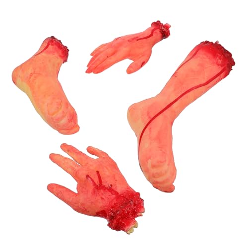 CORHAD 4 Stück Simulation Gefälschte Hände Horror Szene Es Halloween Körperteile Halloween Dekoration Streich Künstliche Gruselige Körperteile CORHAD 4 Stück Simulation Gefälschte Hände Horror Szene Es Halloween Körperteile Halloween Dekoration Streich Künstliche Gruselige Körperteile von CORHAD