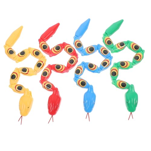 CORHAD 4 Stück Teiliges Bunte Realistische Miniatur Schlangenfiguren mit Biegsamen Gelenken Lebensechte Kunststoff Schlangenspielzeuge für Witzige Party Streichartikel in Blau Gelb Rot CORHAD 4 Stück Teiliges Bunte Realistische Miniatur Schlangenfiguren mit Biegsamen Gelenken Lebensechte Kunststoff Schlangenspielzeuge für Witzige Party Streichartikel in Blau Gelb Rot von CORHAD