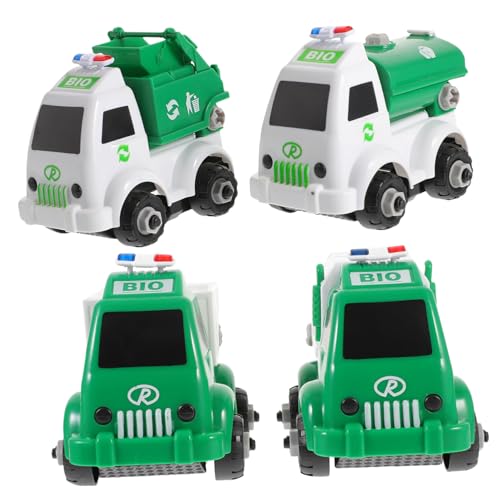 CORHAD 4 Stück Teiliges DIY Baustellen LKW Abnehmbarer Sanitäts Müllwagen aus Robustem Fördert Kreativität Farbverständnis und Umweltbewusstsein Sicher und Langlebig Zufällige Farbe CORHAD 4 Stück Teiliges DIY Baustellen LKW Abnehmbarer Sanitäts Müllwagen aus Robustem Fördert Kreativität Farbverständnis und Umweltbewusstsein Sicher und Langlebig Zufällige Farbe von CORHAD