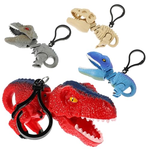 CORHAD 4 Stück Teiliges Dinosaurier Schlüsselanhänger Kompakt Vielseitig als Rucksack und Taschenanhänger Kreative Decompression Clips Gemischte Designs CORHAD 4 Stück Teiliges Dinosaurier Schlüsselanhänger Kompakt Vielseitig als Rucksack und Taschenanhänger Kreative Decompression Clips Gemischte Designs von CORHAD
