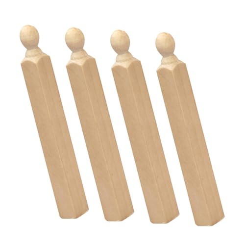 CORHAD 4 Stück Teiliges Mini Holzsäulen für Puppenhaus Naturbelassene Säulen als Treppen und Geländerzubehör Handgefertigte Miniatur Holzpfeiler für DIY Puppenmöbel und Gartenmodelle CORHAD 4 Stück Teiliges Mini Holzsäulen für Puppenhaus Naturbelassene Säulen als Treppen und Geländerzubehör Handgefertigte Miniatur Holzpfeiler für DIY Puppenmöbel und Gartenmodelle von CORHAD