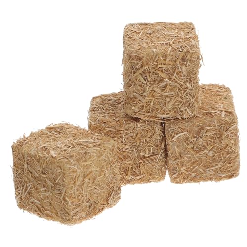 CORHAD 4 Stück Teiliges Miniatur Strohballen Holz Naturgetreues DIY Herbstdeko Bauernhof Szenerie Detailreiches Langlebiges Kunststroh für Outdoor Gartendekoration CORHAD 4 Stück Teiliges Miniatur Strohballen Holz Naturgetreues DIY Herbstdeko Bauernhof Szenerie Detailreiches Langlebiges Kunststroh für Outdoor Gartendekoration von CORHAD
