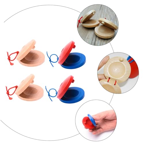 CORHAD 4 Stück Teiliges Percussion Musikinstrument Kastagnetten Sicher und Leicht für Frühe Musikförderung und Kindgerechtes Handlich für Junge Mädchen und Kleinkinder CORHAD 4 Stück Teiliges Percussion Musikinstrument Kastagnetten Sicher und Leicht für Frühe Musikförderung und Kindgerechtes Handlich für Junge Mädchen und Kleinkinder von CORHAD