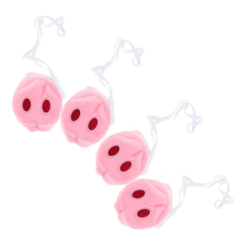 CORHAD 4 Stück Teiliges Plüsch Schweinenase Cosplay Zubehör Kompaktes Tierkostüm Accessoire Weiche Tiernase für Halloween Party Karneval Bühnenauftritte und Kostümpartys CORHAD 4 Stück Teiliges Plüsch Schweinenase Cosplay Zubehör Kompaktes Tierkostüm Accessoire Weiche Tiernase für Halloween Party Karneval Bühnenauftritte und Kostümpartys von CORHAD