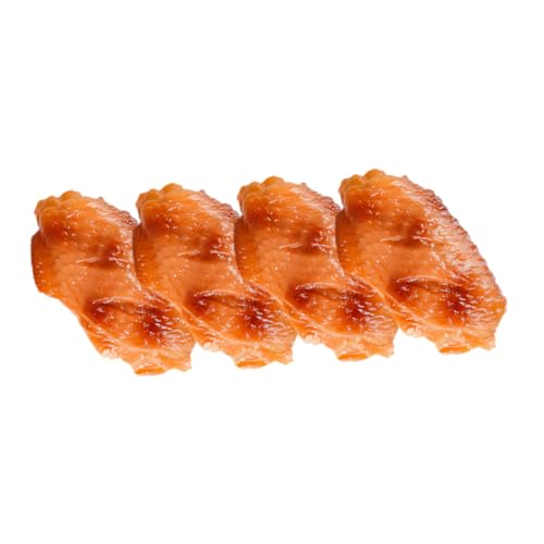 CORHAD 4 Stück Teiliges Realistische PVC Hähnchenflügel Deko Imitation Geflügelflügel Fotorequisiten für Küche Display und Fotografie CORHAD 4 Stück Teiliges Realistische PVC Hähnchenflügel Deko Imitation Geflügelflügel Fotorequisiten für Küche Display und Fotografie von CORHAD