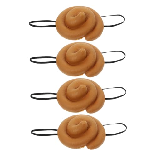 CORHAD 4 Stücke Poop Hut Streich Prop Lustige Simulation Poop Hut Cartoon Maskerade Hut Kappe Cosplay Party Festliche Kopfbedeckungen Kopfbedeckungen Für Halloween von CORHAD