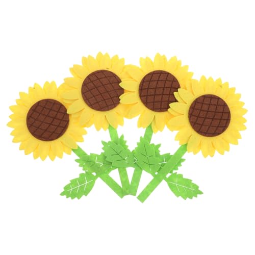 CORHAD 4stücke Sonnenblumen Wandaufkleber Lebensechte Abnehmbare Blumen Deko Für Kindergarten Geburtstagsfeiern Und Mädchenzimmer Kreative Wandgestaltung Für Fröhliche Räume von CORHAD