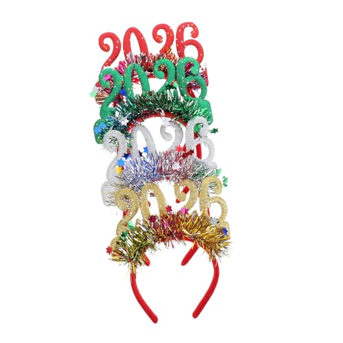 CORHAD 4-teiliges Neujahrs-haarband: Festliche Glitzer-kopfbedeckungen Für Mädchen Und Frauen, Urlaubsparty-accessoires, Bequeme Und Modische Kopfbedeckung CORHAD 4-teiliges Neujahrs-haarband: Festliche Glitzer-kopfbedeckungen Für Mädchen Und Frauen, Urlaubsparty-accessoires, Bequeme Und Modische Kopfbedeckung von CORHAD