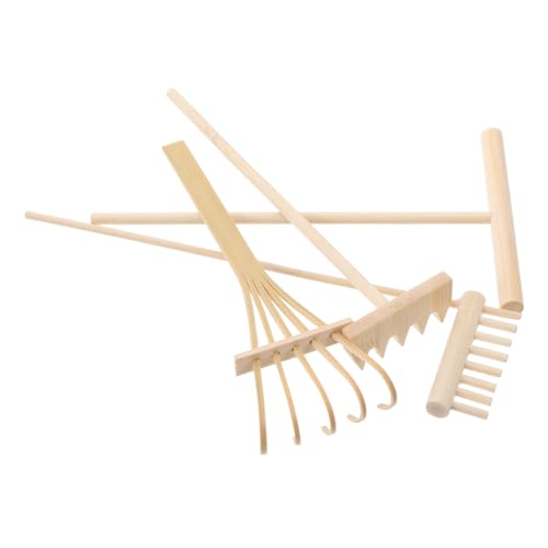 CORHAD 4-teiliges Zen-Garten-rechenwerkzeug-Set, Miniatur-sandgarten-Set, Holztablett, Rechenwerkzeug Für Steinsand, Heimbüro, Tischdekoration, Mini-Zen-zubehör CORHAD 4-teiliges Zen-Garten-rechenwerkzeug-Set, Miniatur-sandgarten-Set, Holztablett, Rechenwerkzeug Für Steinsand, Heimbüro, Tischdekoration, Mini-Zen-zubehör von CORHAD