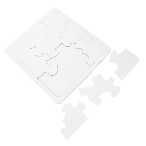 CORHAD 4Stücke Leeres Puzzle DIY Graffiti Puzzle Für Kreative Bemalbare Puzzleteile Aus Papier Für Hochzeiten Und Bastelprojekte Passform Und Wiederverwendbar von CORHAD