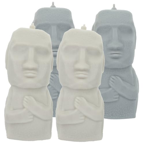 CORHAD 4pcs Rock Man Squeeze Spielzeug Moai Hand Drückend Spielzeug Handzeug CORHAD 4pcs Rock Man Squeeze Spielzeug Moai Hand Drückend Spielzeug Handzeug von CORHAD