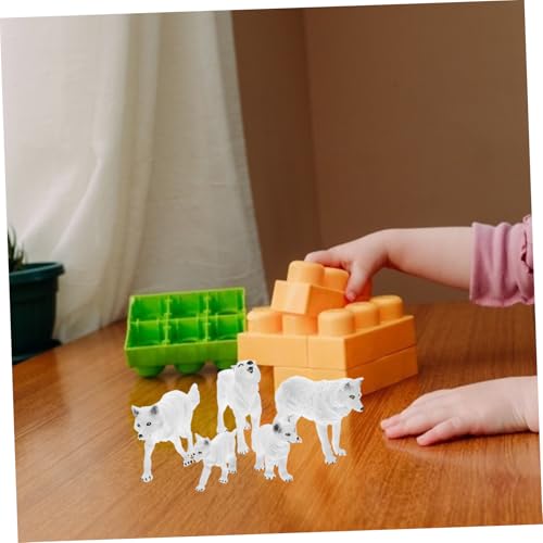 CORHAD 5 Stück 5 teiliges Wildtier Wolf Figuren Realistische Arktischer Wolf Miniaturen aus Hochwertigem Leichte Deko für Kinderzimmer Schreibtisch und Outdoor Pädagogisches für Jungen CORHAD 5 Stück 5 teiliges Wildtier Wolf Figuren Realistische Arktischer Wolf Miniaturen aus Hochwertigem Leichte Deko für Kinderzimmer Schreibtisch und Outdoor Pädagogisches für Jungen von CORHAD