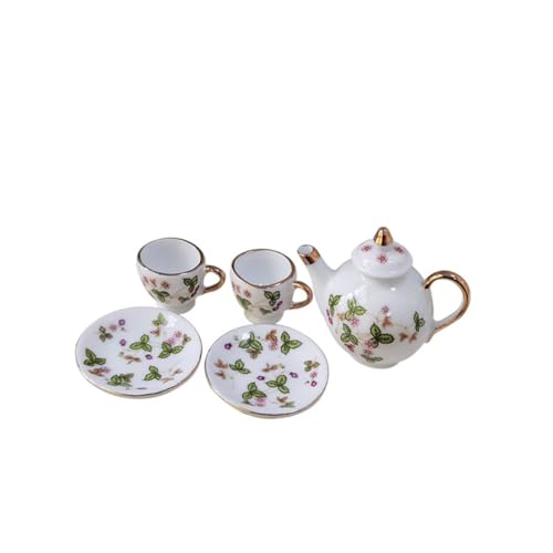 CORHAD 5 Stück Keramik -Tee -Setspielzeug Mini-Tasse Teetasse aus chinesischem Porzellan Teetasse Miniatur Miniaturporzellan Puppenhaus CORHAD 5 Stück Keramik -Tee -Setspielzeug Mini-Tasse Teetasse aus chinesischem Porzellan Teetasse Miniatur Miniaturporzellan Puppenhaus von CORHAD