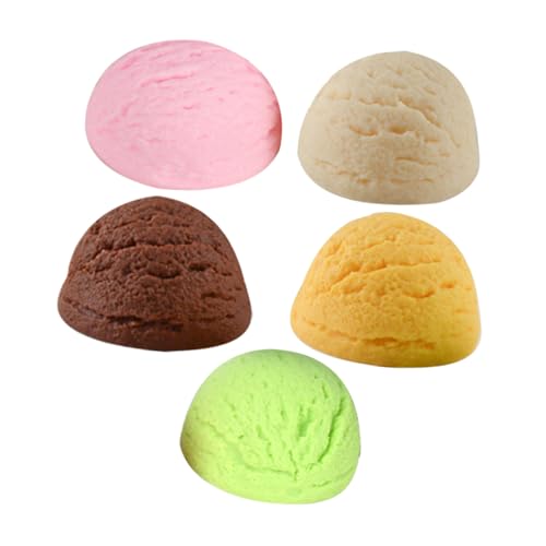 CORHAD 5 Stück Künstliche Eiscreme Kugeln Bunte Realistische Dessert Deko für Eisdiele Fotorequisiten und Ladenpräsentation CORHAD 5 Stück Künstliche Eiscreme Kugeln Bunte Realistische Dessert Deko für Eisdiele Fotorequisiten und Ladenpräsentation von CORHAD