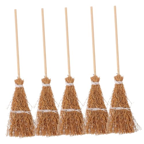 CORHAD 5 Stück Puppenhaus Dekoration Handgefertigt Realistischer Strohbesen Zubehör für Kreative Puppenhausgestaltung CORHAD 5 Stück Puppenhaus Dekoration Handgefertigt Realistischer Strohbesen Zubehör für Kreative Puppenhausgestaltung von CORHAD