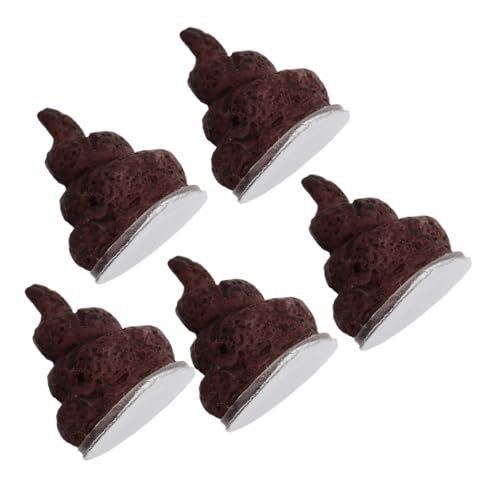 CORHAD 5 Stücke Miniatur Gefälschte Poop Landschaft Realistische Harz Poo Spielzeug Dekorative Landschaft Für Jungen Und Mädchen Party von CORHAD