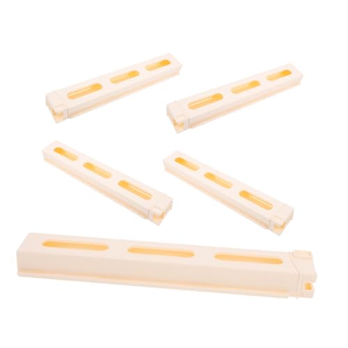 CORHAD 5 Stück Teiliges Domino tablett aus Robustem Kunststoff mit Einzigartigem Brücken Rampenmechanismus Zubehör für Mexican Train Domino Spiele zur Ordentlichen Aufbewahrung und von CORHAD