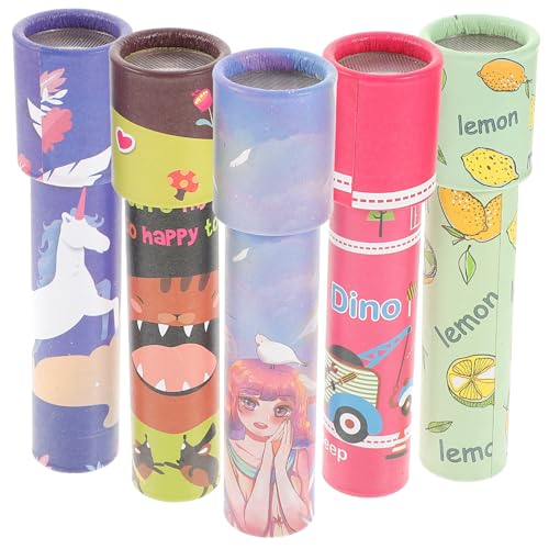CORHAD 5 Stück Teiliges Kaleidoskop Buntes Rotierendes Lernspielzeug Kreativität und Vorstellungskraft Geschenk für Jungen und Mädchen CORHAD 5 Stück Teiliges Kaleidoskop Buntes Rotierendes Lernspielzeug Kreativität und Vorstellungskraft Geschenk für Jungen und Mädchen von CORHAD