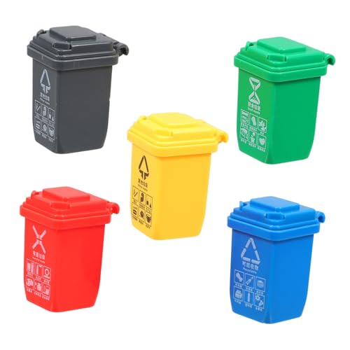 CORHAD 5 Stück Teiliges Miniatur Mülltrennungsset für Detailgetreue Puppenhaus Abfallbehälter Robustes Lernspielzeug zur Spielerischen Umweltbildung Vielseitige Dekoration für Kreative CORHAD 5 Stück Teiliges Miniatur Mülltrennungsset für Detailgetreue Puppenhaus Abfallbehälter Robustes Lernspielzeug zur Spielerischen Umweltbildung Vielseitige Dekoration für Kreative von CORHAD