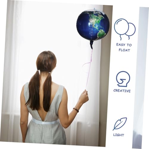 CORHAD 5 Stück Teiliges Planet Folienballon Set Runde Erde und Sternenhimmel Dekorative Ballons für Kindergeburtstag Party Deko mit Realistischem Erdmuster Kreative Weltraum Dekoration CORHAD 5 Stück Teiliges Planet Folienballon Set Runde Erde und Sternenhimmel Dekorative Ballons für Kindergeburtstag Party Deko mit Realistischem Erdmuster Kreative Weltraum Dekoration von CORHAD