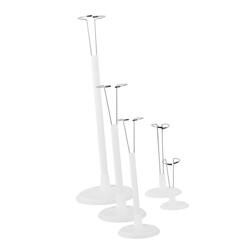 CORHAD 5 Stück Teiliges Puppenständer Weiß Höhenverstellbar Stabile Figurenhalterung Vielseitige Puppenzubehör Dekorative Stützen für Sammlerdisplay von CORHAD