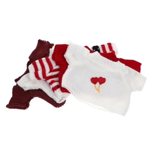 CORHAD 5 Stück Teiliges Wiederverwendbarer Puppenkleidung Plüschbär Kostüm Atmungsaktiver Puppenpullover für Puppenhaus Zubehör Geschenk für Mädchen CORHAD 5 Stück Teiliges Wiederverwendbarer Puppenkleidung Plüschbär Kostüm Atmungsaktiver Puppenpullover für Puppenhaus Zubehör Geschenk für Mädchen von CORHAD