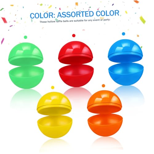 CORHAD 50 Stück Füllbare Hohlkugeln Bunte Tombola Lose Kugeln für Partyspiele und Verlosungen Leicht Tragbar für Firmen Familienfeiern Vielseitig Einsetzbare Runde Kunststoffkugeln CORHAD 50 Stück Füllbare Hohlkugeln Bunte Tombola Lose Kugeln für Partyspiele und Verlosungen Leicht Tragbar für Firmen Familienfeiern Vielseitig Einsetzbare Runde Kunststoffkugeln von CORHAD