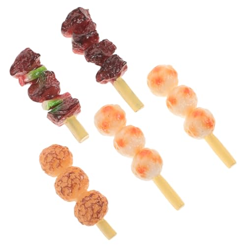 CORHAD 5Stücke Teiliges Spielzeuggrill mit Realistischen Grillspießen Künstliche Lebensmittel für Rollenspielzeug für Kindergarten und Kreative Spiele Zuhause CORHAD 5Stücke Teiliges Spielzeuggrill mit Realistischen Grillspießen Künstliche Lebensmittel für Rollenspielzeug für Kindergarten und Kreative Spiele Zuhause von CORHAD
