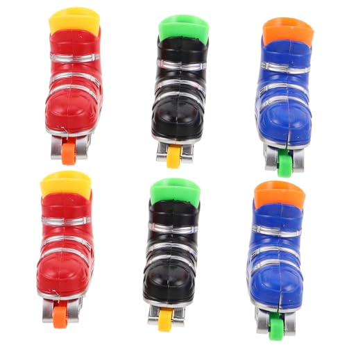CORHAD 6 Paare Mini Finger Skateboards Bunte Finger Skates für Desktop Unterhaltung Einfache Bedienung Fördert Hand Auge Koordination für Büro Reise und Spielspaß von CORHAD