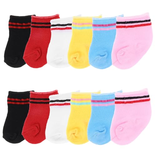 CORHAD 6 Paare Puppensocken Puppen Elastische Bunte Miniaturstrümpfe aus Weichem Vielseitige Puppenmode Zubehör für Puppenhaus und Puppenoutfits CORHAD 6 Paare Puppensocken Puppen Elastische Bunte Miniaturstrümpfe aus Weichem Vielseitige Puppenmode Zubehör für Puppenhaus und Puppenoutfits von CORHAD