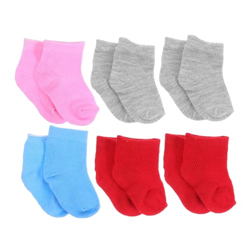 CORHAD 6 Paare Puppensocken für Amerikanische Mädchenpuppe Bunte Söckchen aus Weichem Puppenzubehör für DIY Realistische Puppenhausdekoration Komfortabel und Reißfest von CORHAD