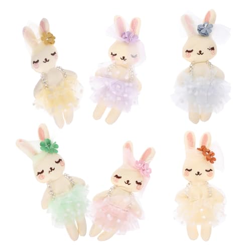 CORHAD 6 Stück Plüsch Kaninchen Osterhasen Kuscheltiere Weiche DIY Dekoration für Bastelprojekte für Kreative Anwendungen und Familienaktivitäten CORHAD 6 Stück Plüsch Kaninchen Osterhasen Kuscheltiere Weiche DIY Dekoration für Bastelprojekte für Kreative Anwendungen und Familienaktivitäten von CORHAD