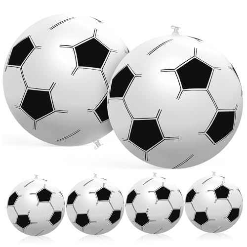 CORHAD 6 Stück Teiliges Aufblasbare Fußball Spielbälle Leichte PVC Bälle für Indoor Outdoor Spielplatz Strand Strapazierfähige Bunte Soccer Toys für Outdoor Aktivitäten CORHAD 6 Stück Teiliges Aufblasbare Fußball Spielbälle Leichte PVC Bälle für Indoor Outdoor Spielplatz Strand Strapazierfähige Bunte Soccer Toys für Outdoor Aktivitäten von CORHAD