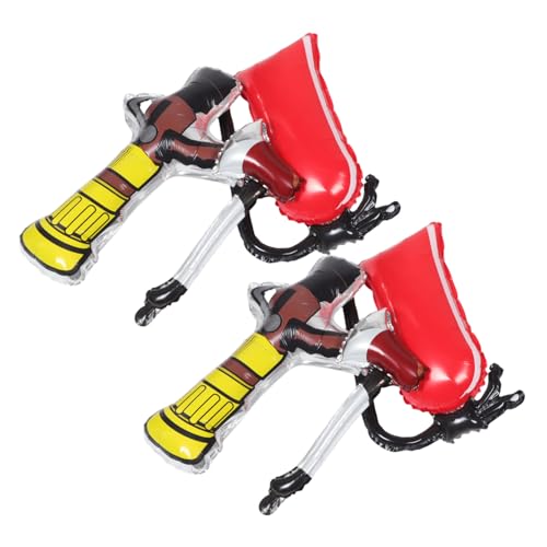 CORHAD 6 Stück Teiliges Feuerwehr party Aufblasbaren Feuerwehrschläuchen Hydranten und Äxten Robuste Deko ballons für Kindergeburtstag Karneval Rettungseinsatz Event Schnelle von CORHAD